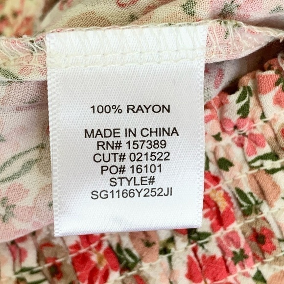 2 PIECE SET ALTR'D STATE Louise Pink Liberty Floral Cropped Top Skirt XS NEW - Picture 12 of 16